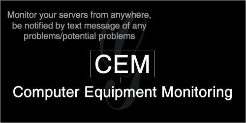 Monitor your servers from anywhere, be notified by text message of any problems/potential problems